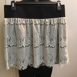 lace mini skirt